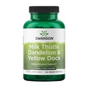 Swanson Milk Thistle, Pampeliška a Žlutý dok - Příplatek na podporu jater - Přírodovědný doplněk pro udržení celkového zdraví a pohody - (120 Kapsle) (1 balení)