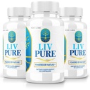 rize laboratoře - LivPure Power by Nature - Advanced Formula - Čistá podpora Dietní dodatek pro podporu jater, Extra síla, Vegan, Játra Funkční pilulky (180 Kapsle)