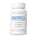 Biotika Výzkum METHYLFOLATE Plus ™ Methylfolát, Bioactive Folát + B12, Podporuje kardiovaskulární zdraví, vývoj plodu, Nerve zdraví, Methylation Support, Homocystein Levels. 120 tablet