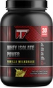 Syrovátka izolát Power Vanilla Milkshake, 26g 100% syrovátkového proteinu izolát per Serving to Building Lean Muscle-Vanilla Milkshake, 2lb- 30 Servings