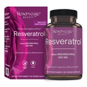 Rezervace Beauty, Resveratrol 250 mg, Antioxidant dodatek pro srdce a buněčné zdraví, podporuje zdravé stárnutí a imunitní systém, Paleo, Keto, 120 Kapsle