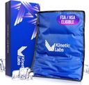 Kinetic Labs Reuse Ice Pack for Injuries - Large Ice Pack for Back Pain Relief (11x14.5) - Large Ice Gel Pack for Back, Knee, Rameno, Hip