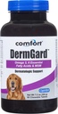 Kala Health Comfort DermGard Kůže a plášť doplněk pro psy, 60 Počet, podporuje zdravou pleť, lesklé a snížit nadměrnou vypouštění, Obsahuje MSM, rybí olej & Omega 3, 6, a 9 esenciální mastné kyseliny