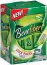 Benefiber Vlákno Sugar- zdarma na Go Stick Packs, bez příchutí, 28 ea (balení po 9)