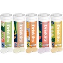 Drinklits Daily Hydration + Imunitation Support (5) Flavor Combo Balení 124; Tasty Fruit Flavors - 0g Sugar - Daily Use Factory 124; 5 Tubes / 50 Servings (10 tablet per Tube)