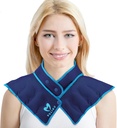 Krční rameno vyhřívání Krk Wrap Mikrovlnné topení Pad, Horké a vlhké bolesti zad Relief Hot Compress, Nastavitelné Mikrovlnné Krční ohřívač (NSF- Blue)