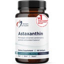 Designy pro zdraví Astaxanthin - Mikrořasy (Haematococcus Pluvialis) Extrahované karotenoidní Antioxidant dodatek - Podpora pro kardiovaskulární, GI, kůže + oční zdraví (60 Softgels)