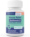 WELMATE - Guaifenesin 1200mg (35 tablet) - Mucus Relief - Expectorant - Kašel & Cold - 12 Hr Support - Extended-Release Bi- Layer Tablety - Over- The- Counter Medication