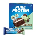 Čisté proteinové tyčinky, vysoký protein, výživné snacks na podporu energie, nízký cukr, bez glutenu, čokoládová sušenka, 1.76oz, 12 Počet balení May Vars