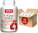 Jarrow Displaas 7- Keto DHEA 100 mg, dodatek stravy pro podporu metabolismu mastných kyselin a sacharidů, 30 Veggie Kapsle, 15- 30 denní dodávky, balení 12