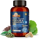 Focus and Memory Vitamíny, 13-in1 Multi- Benefit Směs pro kognitivní a zdraví mozku, Doplněk paměti pro mozek, 90 Vegetariánské kapsle