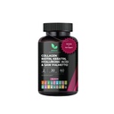 Multi kolagen vlasové pilulky - Biotin 10,000mcg, Keratin & Hyaluronic Acid - Vlasový růst - Vlasové kůže a nehty Vitamíny & DHT Block - Vitamin E Kyselina listová Dýňové semeno MSM, Saw Palmetto 60 Vegan Kapsle