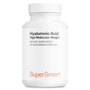 Supersmart Hyaluronic Acid Supplement 300mg / den (Hyaluronát sodný) - vysoká molekulární hmotnost 1,2 milionu Daltonů 124; non-GMO & gluten zdarma - 60 Vegetariánské kapsle
