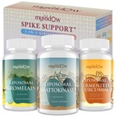 Spike Support Trio pstruh 124; Liposomální Nattokináza 8000 FU 500mg, Bromelain 1150 mg & fermentovaný kurkumin 1800 mg pstruh 124; vysoká potence, zvýšená absorpční vzorec 124; pro imunitní, srdce a oběh Pstruh 124; 60 Služeb