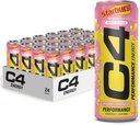 Cellucor C4 Performance Energy Drink 124; STARBURST Jahodové 124; Nulový cukr karbonované precvičení energie 124; 200mg Kofein s Beta Alanine Oz 124; 12 Fl Oz (24 balení)
