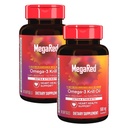 MegaRed Extra Strength 500mg Omega33 Krill Oil Supplement with EPA / DHA, No Fishy Aftertait Supports Heart Health, 80 Count Softgels (2 Pack)
