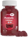 Maxi Health Yum, Probiotické gumy s 5 miliardami CFU stravitelných zdravotních probiotik, Kosher Certified Natural Berry Flavor Gut Health Chewable Gummy doplňky pro muže a ženy, 60 Gumy