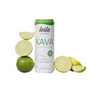 LEILO CONTROL124; Kava Powered Lime Margarita Mocktail drink 124; 12- Pack - Sugar- Free & Non- ALC Functional Relaxation Support CANS 124; 12 fl oz Cans (Balení po 12)