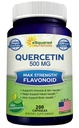 aSquared Nutrition Quercetin 500mg Dodatek - 200 Kapsle - Quercetin Dihydrát na podporu kardiovaskulárního zdraví - Max síla prášek komplexní pilulky na pomoc zlepšit imunitní odpověď