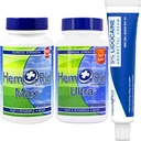 HemRid Kompletní systém hemeroidní péče - Potenciál 5% Lidokain krém pro rychlé Topické Comfort, Max Ultra Kapsle pro průběžné Cévní zdraví a Cirkulační podpora