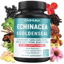 Echinacea Extract Kapsle s Echinacea, Goldenseal Root, Elderberry a další - 120 Kapsle pro 4 měsíce Dodávka