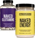 Nahý Vegan Energizing Muscle Recovery Bundle: Nahý Citrus Energy a 240 Nahý L- glutamin Kapsle, 1000mg