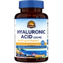 Vitalitown Hyaluronic Acid doplňky 250 mg, Plus 25 mg vitaminu C, Přirozeně odvozené a vysoké biologické dostupnosti, Hydratace kůže, 90 Veganové kapsle, 3 měsíční dodávka