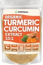 XPRS Nutra Organic Turmeric Curcumin Powder Extract 10: 1 - Premium USDA Organic Curcumin Powder for Imunity - Vegan Friendly Pure Curcumin for Gut Health (1 Ounce)