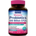 Vrozené Vitality Probiotika pro ženy, 100 miliard CFU 18 Strany, Prebiotika a Probiotika, s brusinkou, Vitamin C & B6 P5P, Vaginální a stravitelné zdraví, Nechlazené, 60 Caps