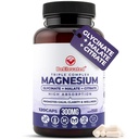 Triple Complex Magnesium Supplement - Fast- acting Magnesium Complex Supplement with Glycinate, Citrát & Malate for Relaxation, Sleep & Well- Being - Natural, Vegan, Non- GMO Kapsle (300mg)