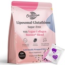 Lipozomální Glutathione Gummies 1000MG - Bezcukrový redukovaný L- Glutathion s vitaminem C & Vegan Collagen - Antioxidant & Skin Wellness - 150 Počet