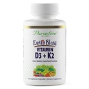 Paradise Byliny Země mísí vitamín D3 + K2, Superfoods Base of Probiotics and Organic Alkalization Green, Veggies & Berries, 90 Vegetariánské kapsle