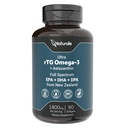 Naturalis Ultimate rTG Omega 3 Fish Oil 1800mg od Wild New Zealand Tuna - Full Spectrum Omega3s EPA, DHA & DPA - Udržitelně sourced, Non- GMO, Gluten Free - 90 Softgels