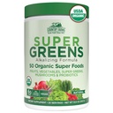 Country Farms Organic Super Green, 50 Organic Super Foods, Baleno s Fiber, USDA Organic Drink Mix, Ovoce, Zelenina, Houby & Probiotika, Podporuje energii, 6g Fiber