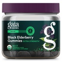 Gaia Herbs Black Elderberry (Sambucus Nigra) Extra Silní gumy - Delicious Imunitary Supplement - Vyrobeno s certifikovanými organickými černými brusinkami pro podporu imunitního systému - 80 Gumy