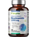 biophix B-3 Nikotinamid 1500 mg 60 tablet Maximální síla - nikotinový amid Niacin přírodní flush- bez vitaminové receptury - podporuje zdraví kožních buněk