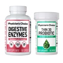 Lékařský choice - Beat Bloat + Support Weight Management Bundle: Stravovací Enzymy 180ct + Thin- 30 Probiotic 60ct - Hodnota balení