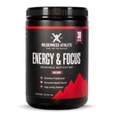Wilderness Athlet - Energy & Focus OF 124; Energy Pre Workout pro ženy a muže - Energy Powder Drink Mix s přírodním kofeinem - Low-Carb, Nulový cukr Workout Powder - 30 Serving Tub (Wild Berry)
