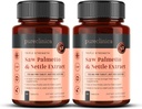 2-Pack Triple Strength Saw Palmetto & Nettle Root - 180 Tablety 124; 4149mg s 160mg Saw Palmetto Extract (85- 95% mastné kyseliny), 30mg Nettle Root, 649mg vápník 124; 6- Měsíční dodávka 124; Podpora prostaty