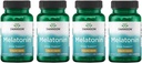 Swanson Melatonin - Bylinný dodatek - Spánek a relaxace - (120 tobolek, 3mg každý) 4 balení