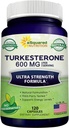 aSquared Nutrition Turkesterone Supplement 600mg - 120 Kapsle - Ajuga Turkestanica Extract Powder - Turkesterone Supplex Complex Pills - Natural Formulation