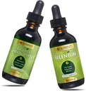 Go Nutrients Liquid Chlorofyl & Selen 200 mcg Supplement CLAS124; Yeast-Free Liquid Drops, Selenium Drops, Bylinné doplňky CLAS124; Sodná měď Chlorofylin dodatek, Chlorofyl Tekuté Drops
