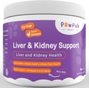 Játra a ledviny Vitamíny doplňky pro psy, SAM- E & Silymarin - funkce jater, NMN & CoQ10 - Anti- Aging, Rehmannia & Rhubarb - Přírodní Bylinné ledviny Podpora, Cranberry - UT zdraví