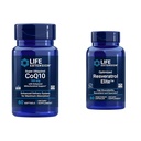 Life Extension Super Ubiquinol CoQ10 60 Softgels a Optimalizovaný Resveratrol Elite 60 Vegetariánské Kapsle Bundle