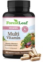 ForestLeaf Daily Vitamin Multivitamin pro ženy, Multi- Vitamin pro ženy - Womens Multivitamins & Multiminerální doplňky 124; Všechny esenciální vitaminy potřebné pro zdraví a energie 124; 60 Veg Caps