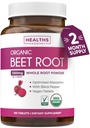 USDA Organic Beet Root Powder (120 tablet) 1350mg Beets Per Serving with Black Pepper for Extra Absorption - Super Antioxidant and Nitrate Supplement for Athletic Performance and Stamin- No Capsules
