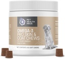 Omega Bites for Dogs - Žvýkací rybí olej dodatek s Omega 3 mastné kyseliny a vitamin E pro společné zdraví a kůži & zdraví kabátů - 60 Počet