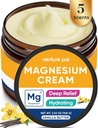 Venture Pal Magnesium Lotion, Topical Magnesium Cream for Sleep, Leg Cramps & Pain, Muscle Relaxation, klid, hydratační doplněk s kokosovým olejem, Shea máslo & Hyaluronic acid, bezpečné pro děti