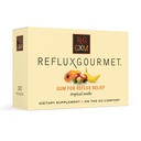 Reflux Gourmet Tropical Soothe Gum Alginate Terapie sodná sůl Bikarbonát Gum pro kyselý reflux, ústní, kognitivní a stravovací podpora, přírodní s Ginger, Celeriac, Aloe, cukr zdarma, gluten zdarma, Vegan