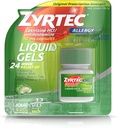 Zyrtec 24 hodinová vnitřní a venkovní alergie tekuté gely, antihistaminika Kapsle s Cetirizin Hydrochloride pro All- Day alergics Relief, 12 ct (Balení po 2)